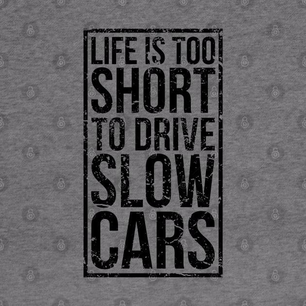 Life is too short to drive slow cars by hoddynoddy